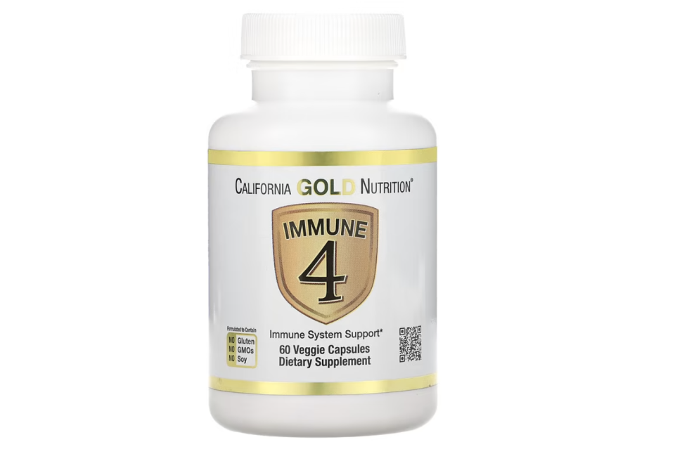 California Gold Nutrition, Immune 4, Immune System Support, 60 Veggie Capsules. (PHOTO: iHerb)