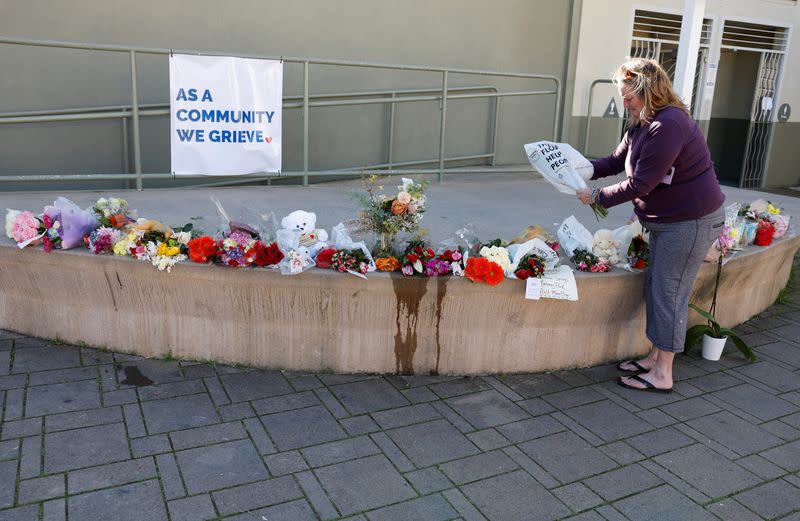 Memorial for shooting victims in Half Moon Bay