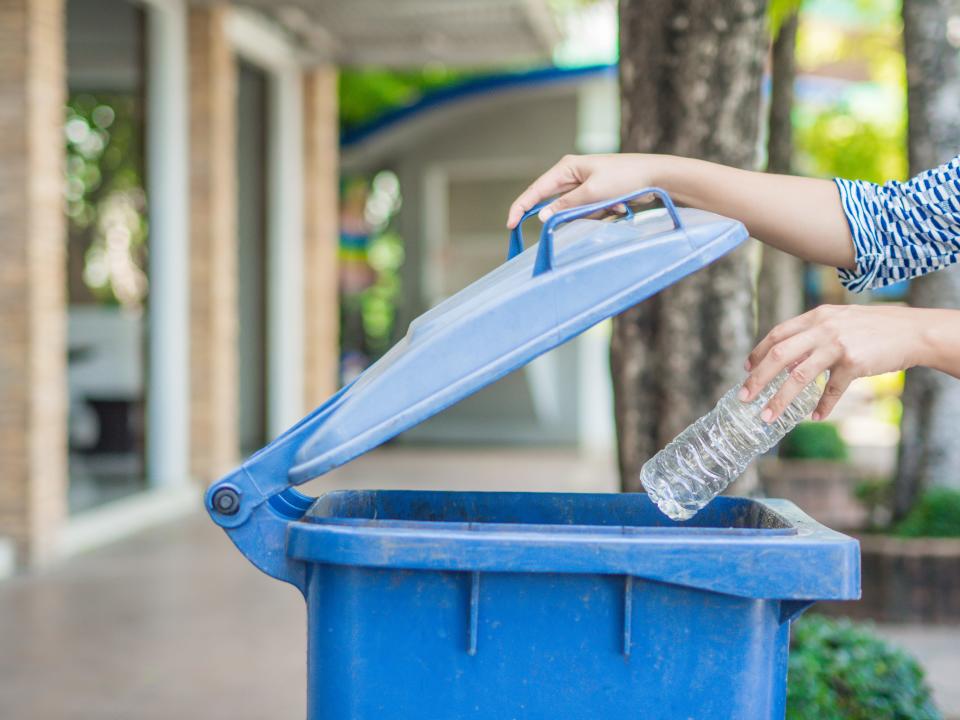 Plastic bottles, tubs, jugs and cups, glass bottles and jars, metal cans and cups, carton containers and paper and cardboard are acceptable in your curbside recycling. Everything else should be donated, reused or disposed of in the trash.