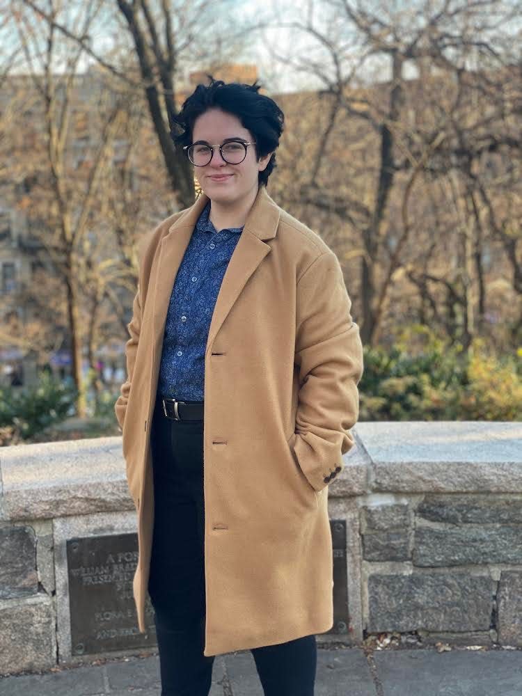 Samarah Cohen outside in a coat