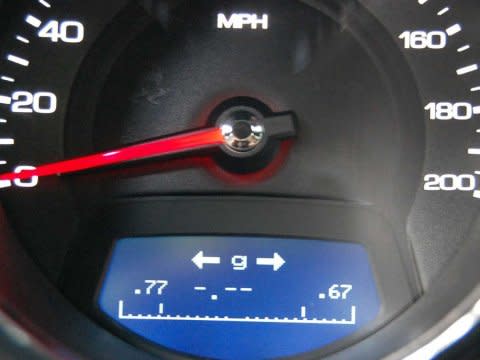 Cadillac CTS-V wagon speedometer