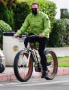 <p>Another day, another bike ride for Arnold Schwarzenegger, who takes a Thursday spin around Santa Monica, California. </p>