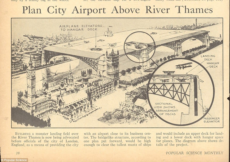 The 1934 plan for the Westminster airport (Barratt)