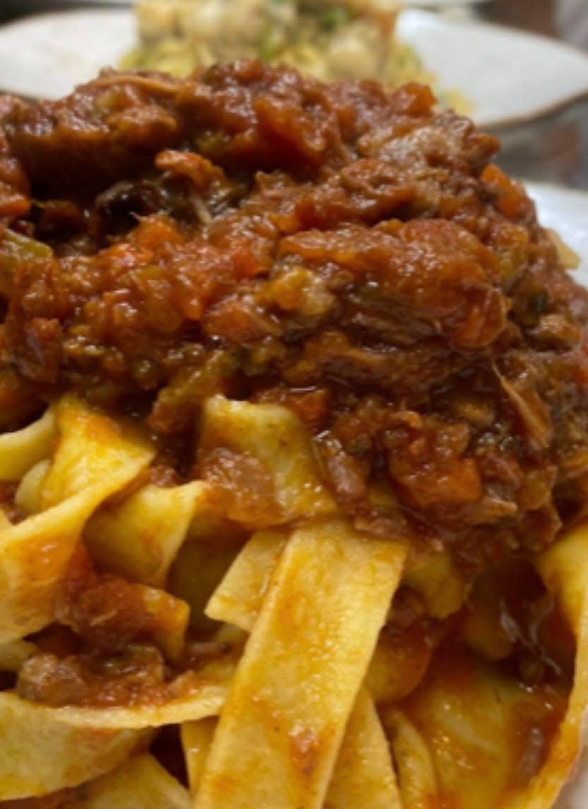 Wild boar ragu over homemade tagliatelle from Ristorante Giorgia in Rumson.