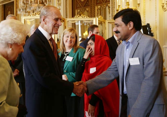 Philip with Malala Yousafzai