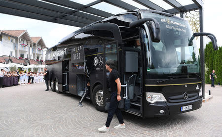 Soccer Football - FIFA World Cup - Germany Training - Eppan, Italy - May 23, 2018 Germany coach Joachim Loew arrives Markus Gilliar/Pool via Reuters