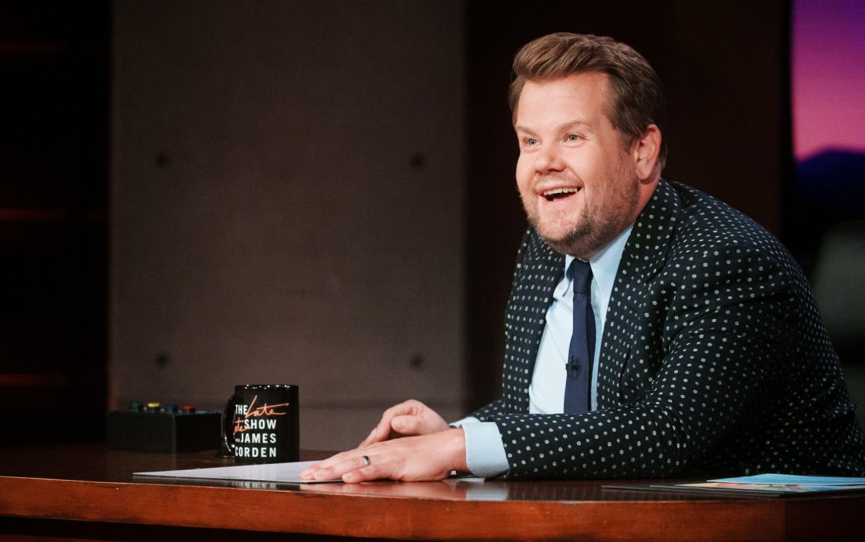 Caught red-handed: James Corden says he 'inadvertently' told Ricky Gervais's joke on his Late Late Show - Terence Patrick/CBS via Getty Images