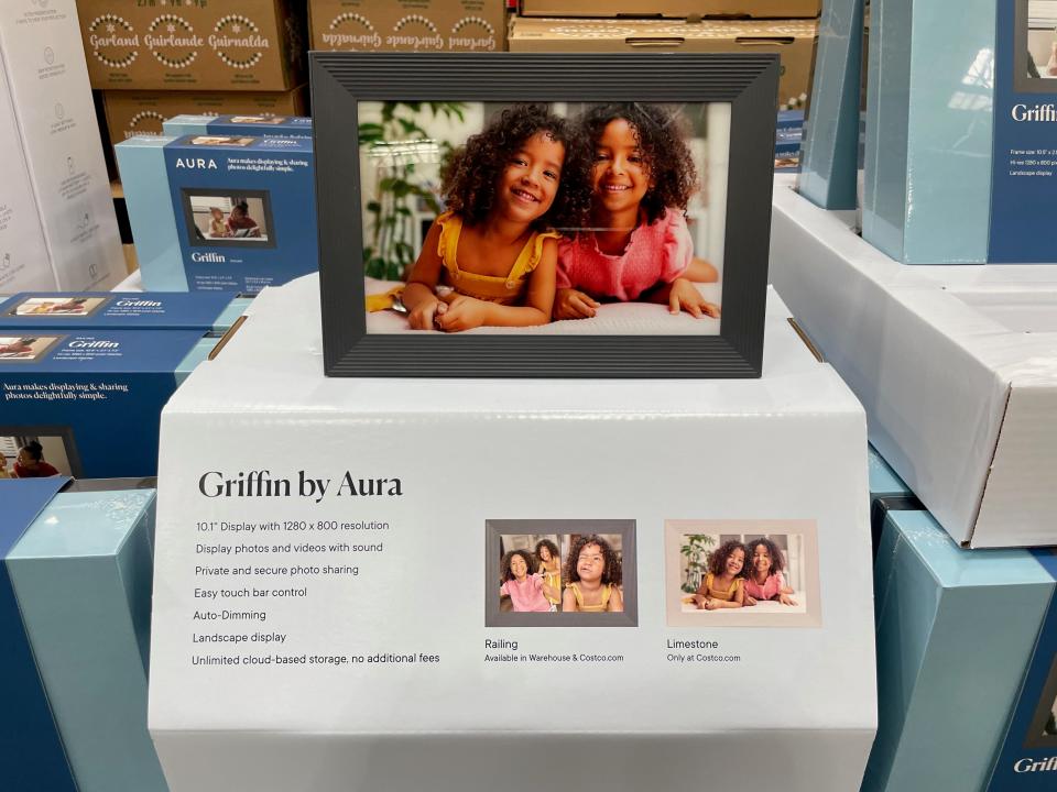 Aura Frame from Costco.