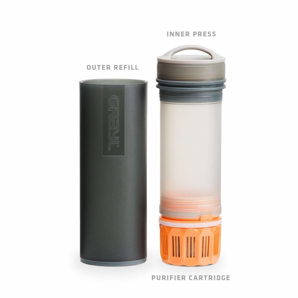 Help your favorite on-the-go mama stay hydrated in the wilderness with <a href="https://www.amazon.com/GRAYL-Ultralight-Purifier-FILTER-BOTTLE/dp/B01C6HAVVM"><strong>this ultralight purifying water bottle</strong>﻿</a>, which removes 99 percent of viruses, disease-causing bacteria, sediment, chemicals and heavy metals from freshwater sources.