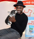 <p>Wayne Brady and his puppy costar have a photo op with Royal Canin in Los Angeles on Wednesday ahead of the AKC National Championship, airing on ABC on Jan. 17.</p>