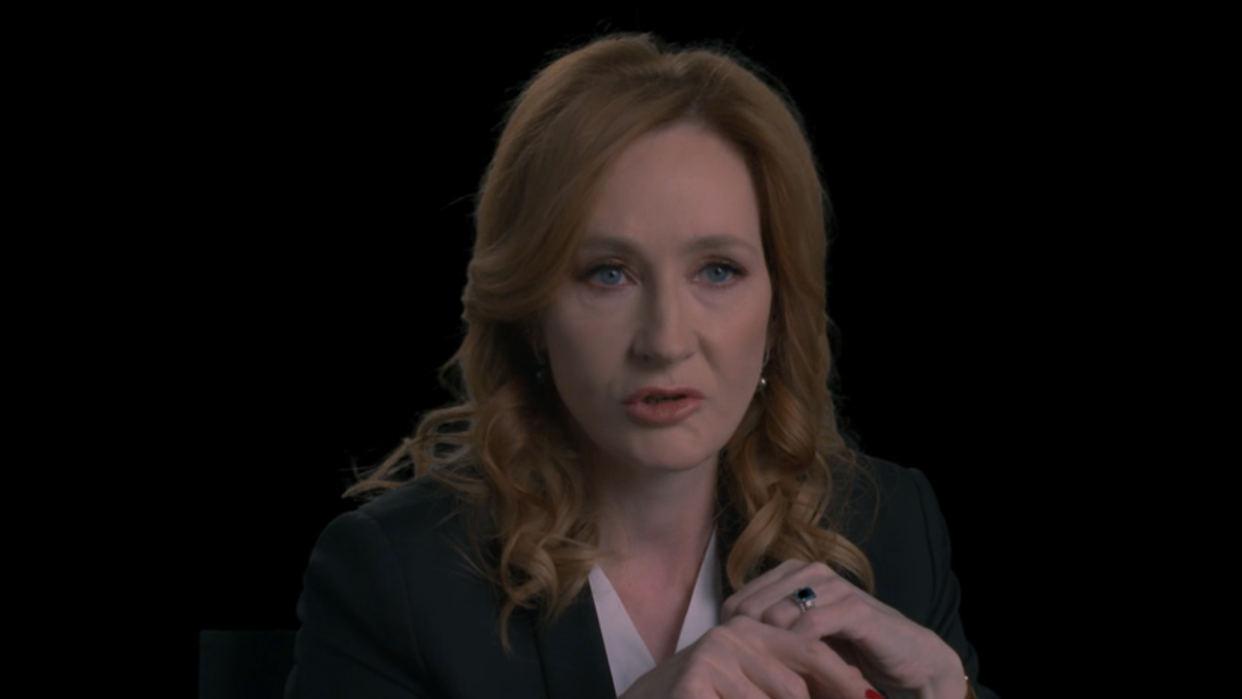  J.K. Rowling in old footage for the Harry Potter Reunion 