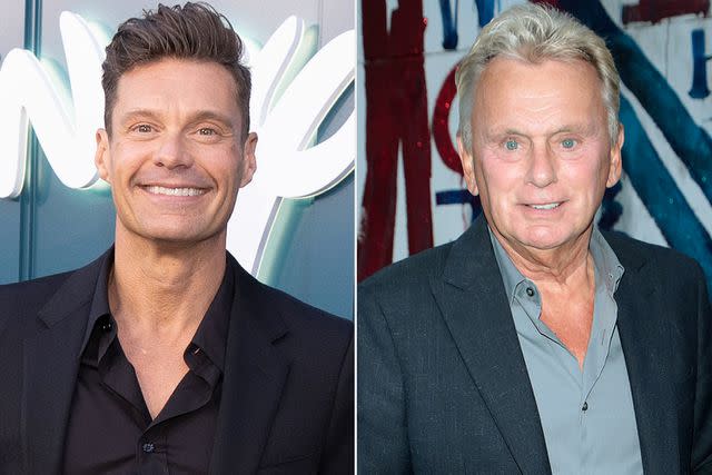 <p>Frank Micelotta/Disney via Getty; GP/Star Max/GC Images)</p> Ryan Seacrest (left) and Pat Sajak (right)