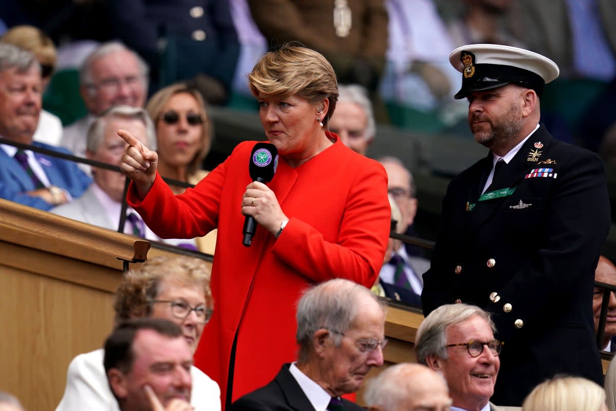 Clare Balding at Wimbledon last summer (John Walton/PA) (PA Archive)