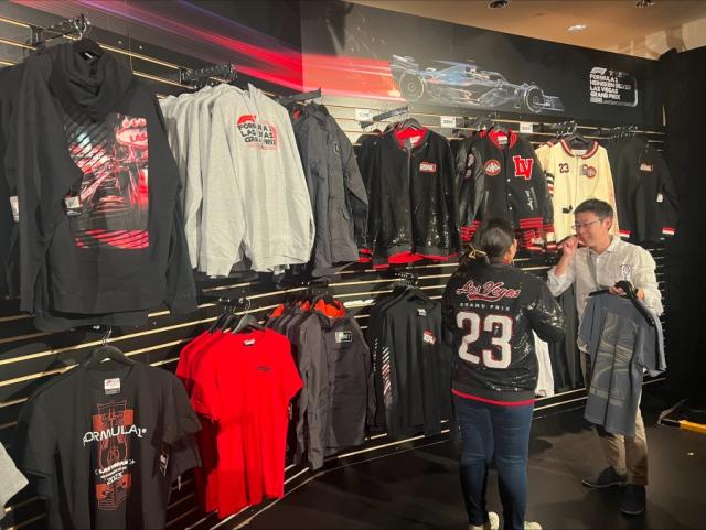 Ticketholder or not, F1 Las Vegas Hub offering exclusive merch