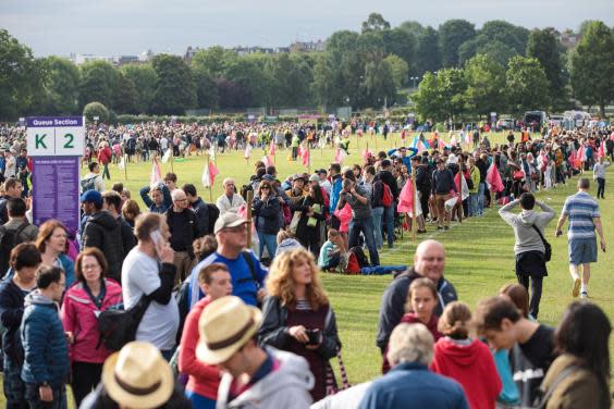 Queueing for Wimbledon is a time-honoured tradition (Getty)