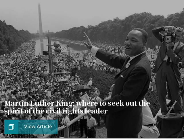 Martin Luther King: where to seek out the spirit of the civil rights leader