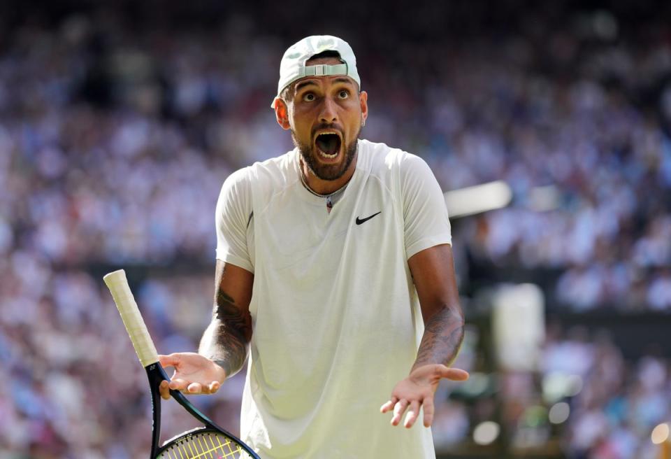 Nick Kyrgios had an event-filled fortnight (Zac Goodwin/PA) (PA Wire)