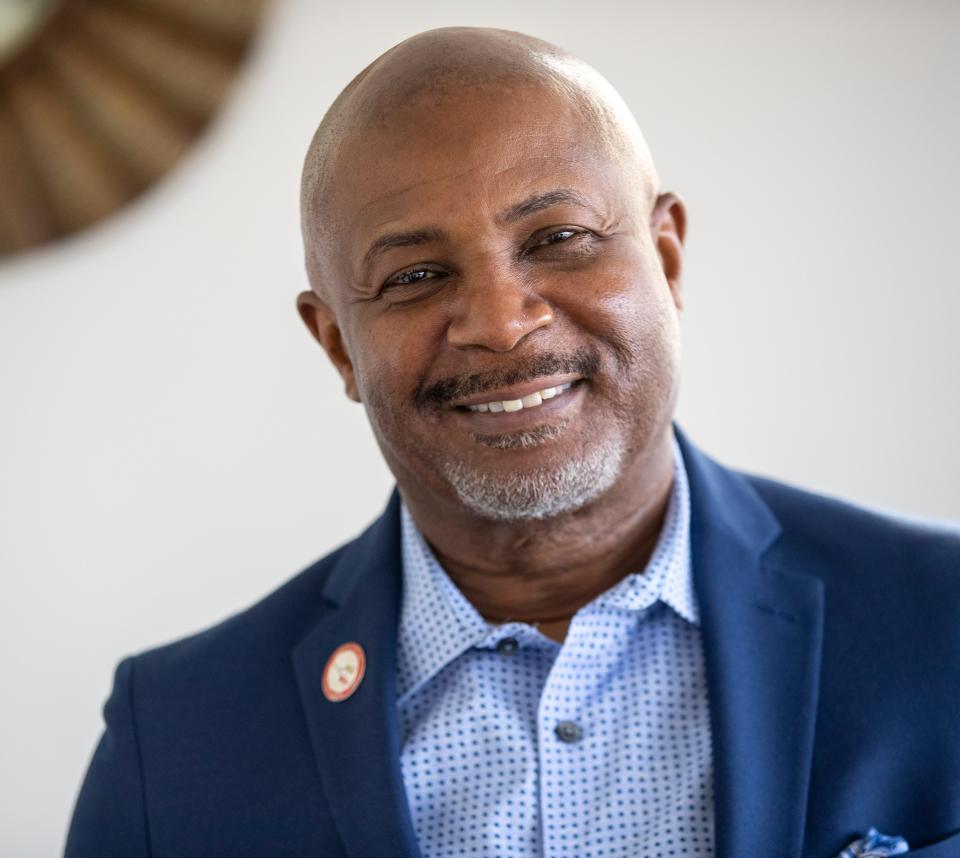 Dwight Holland of Family and Community Partners, has been optimistic about the fading stigmas surrounding mental health issues in various Black communities, Indianapolis, Nov. 10, 2021. 