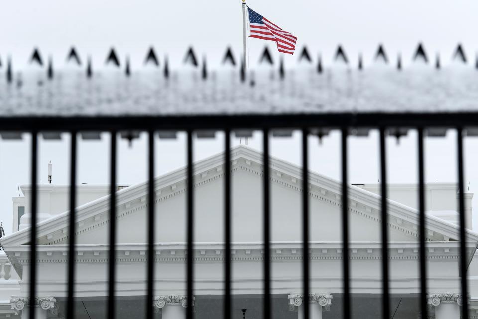 The White House on Jan. 13, 2019, during the government shutdown.