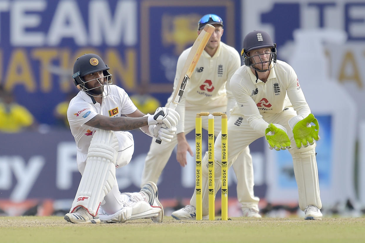 Sri Lanka are fighting in their second innings to erase their deficit (ECB)