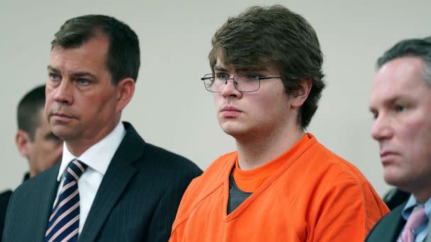 PHOTO: Payton Gendron listens as he is sentenced to life in prison without parole by Erie County Court Judge Susan Eagan, Feb. 15, 2023 in Buffalo, N.Y. (Derek Gee/Buffalo News via AP, POOL)