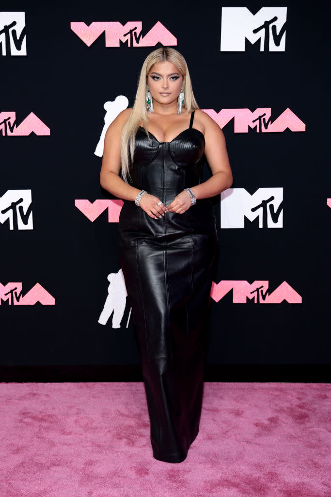 Bebe Rexha arrives at the MTV Video Music Awards 2023. ( Dimitrios Kambouris/Getty Images)