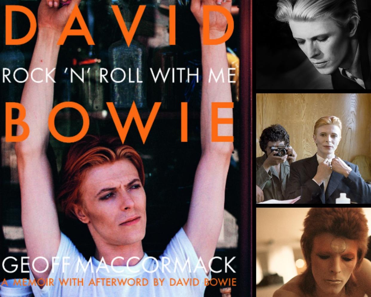 The cover and interior images for the new photographic memoir, David Bowie: Rock 'n' Roll With Me. (Photo: ACC Art Books)