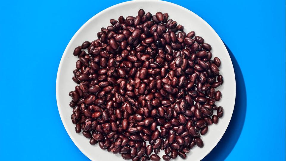 a plate of beans