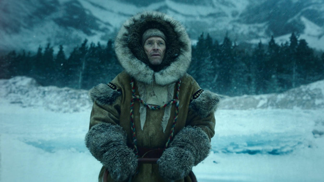 Willem Dafoe as musher Leonhard Seppala in 'Togo'. (Credit: Disney+)