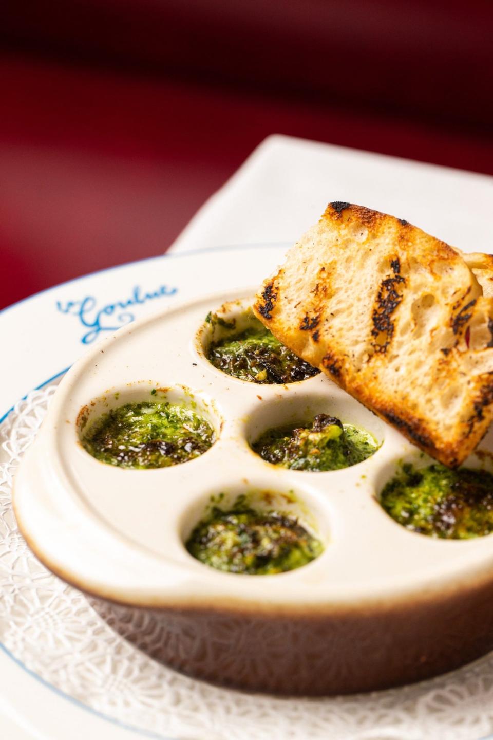 The classic French bistro dishes on La Goulue's new lunch menu will include escargots.