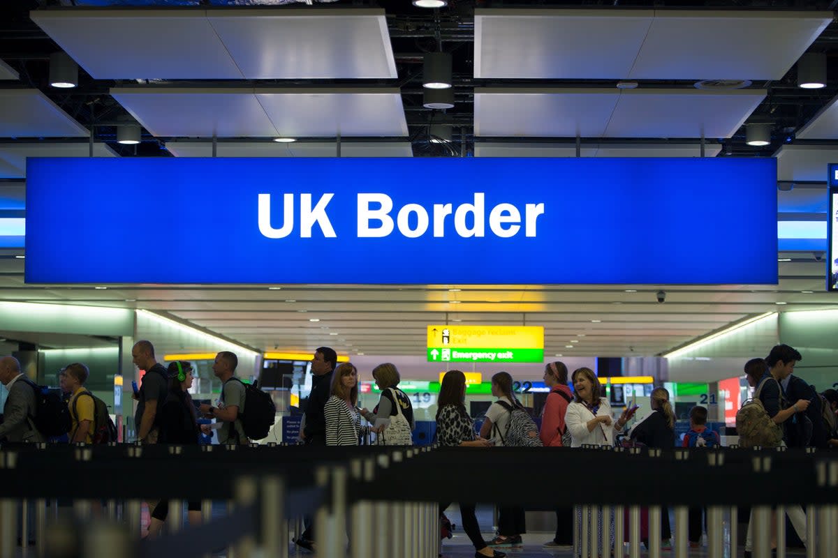 Passengers were delayed for several hours at airports across the UK as self-service passport gates stopped working (Steve Parsons/PA) (PA Archive)