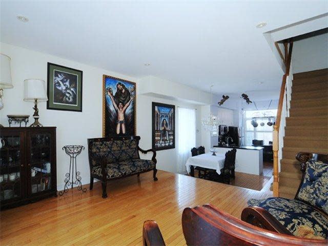 <p><a rel="nofollow noopener" href="https://www.zoocasa.com/toronto-on-real-estate/5066511-16-old-primrose-lane-toronto-on-m5a4t1-c4035248" target="_blank" data-ylk="slk:16 Old Primrose Lane, Toronto, Ont.;elm:context_link;itc:0;sec:content-canvas" class="link ">16 Old Primrose Lane, Toronto, Ont.</a><br> This Victorian-style freehold townhome has 1,471-square-feet of space (plus basement).<br> (Photo: Zoocasa) </p>