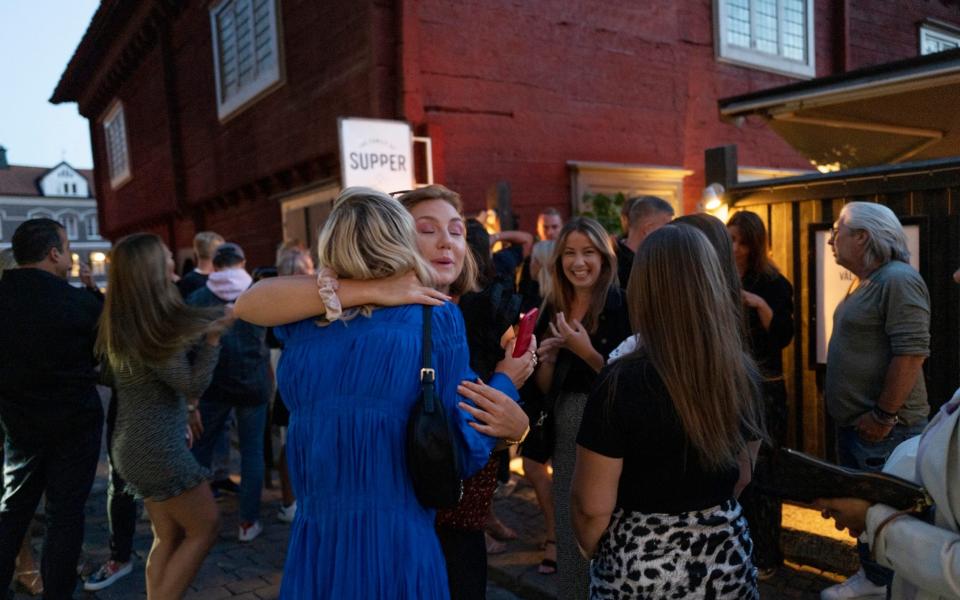 Scene outside a Gotland restaurant in July - Martin von Krogh/Getty Images