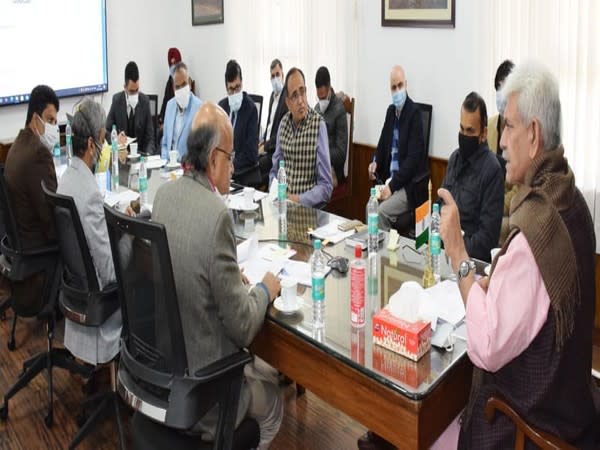    Jammu and Kashmir Lieutenant Governor, Manoj Sinha during a programme in Srinagar on Monday.