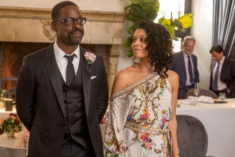 From left, Sterling K. Brown and Susan Kelechi Watson on This Is Us. - Credit: Ron Batzdorff/NBC