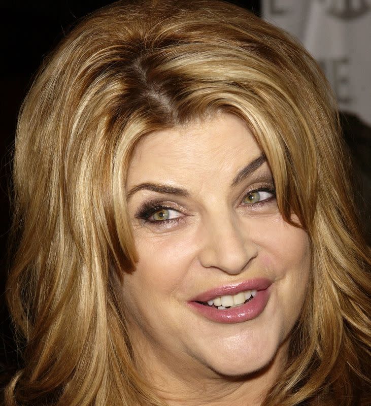 FILE PHOTO: Actress Kirstie Alley arrives for Showtime's TCA press tour party.