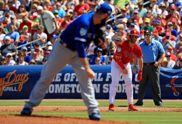 PHILADELPHIA, PENNSYLVANIA - SEPTEMBER 09: The cleats of Bryce Harper