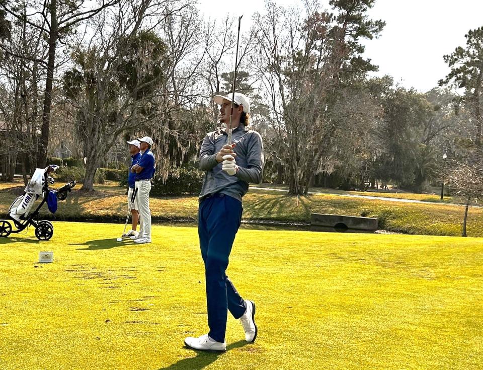 University of North Florida senior and three-time ASUN Player of the Year Nick Gabrelcik was held out of the ASUN men's golf tournament April 21-23.
