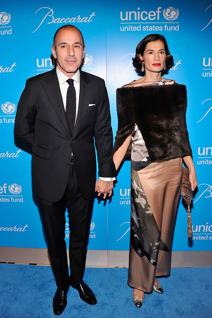 Matt Lauer and Annette Roque