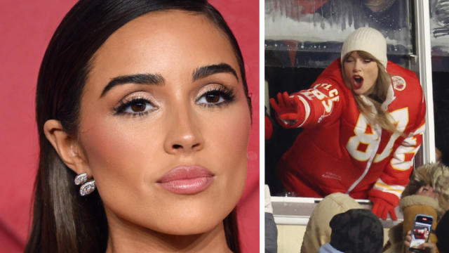 Olivia Culpo Wears 49ers Bustier by Same Designer as Taylor Swift