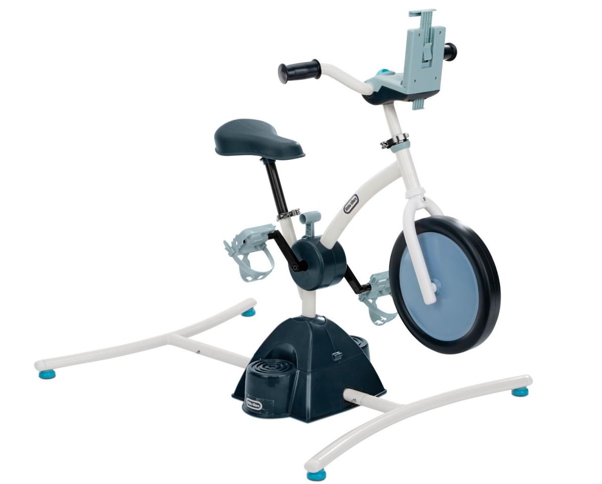 Little Tikes made a Peloton style stationary bike for kids