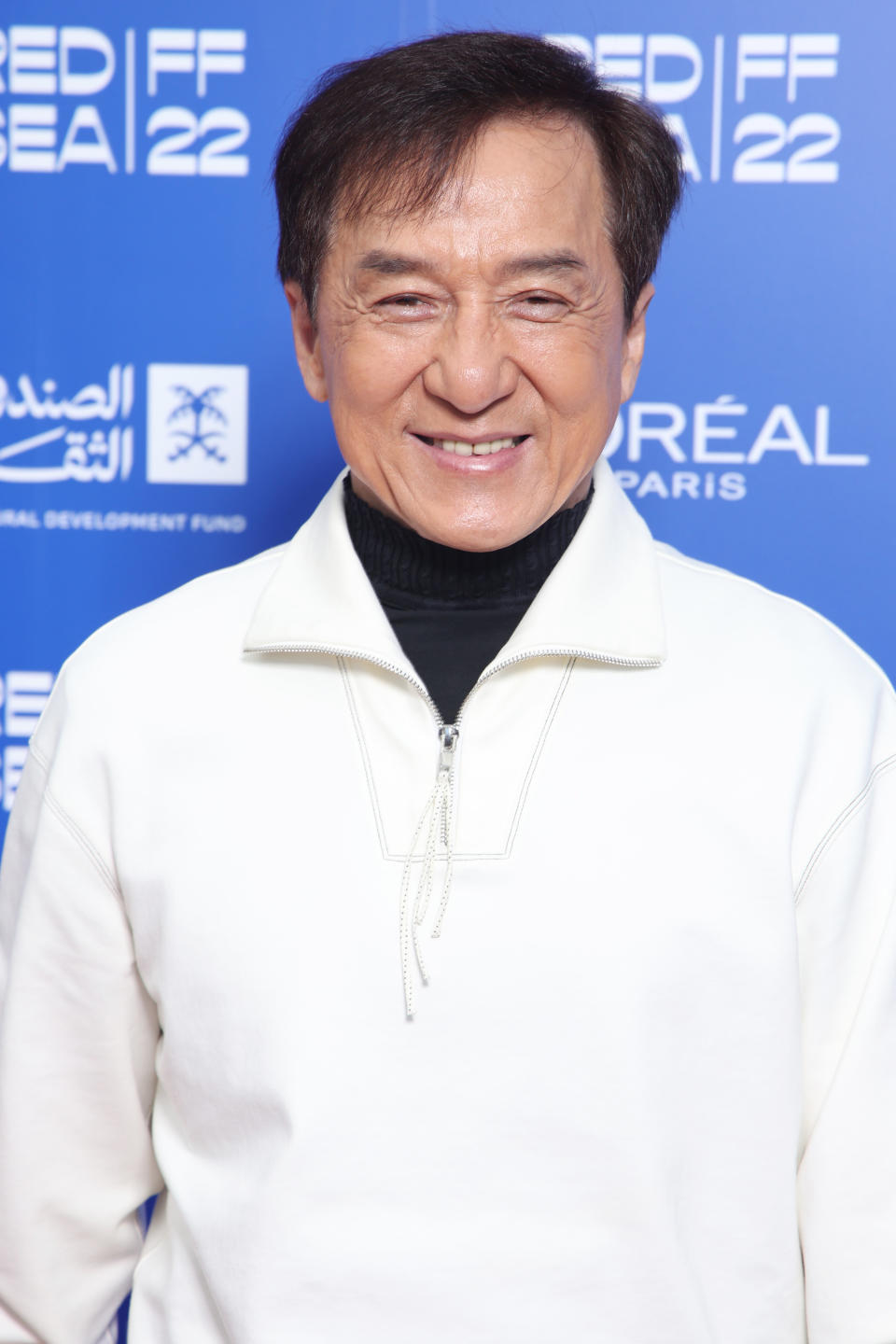 closeup of jackie chan