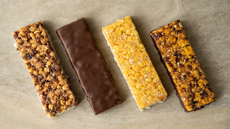 A selection of protein bars