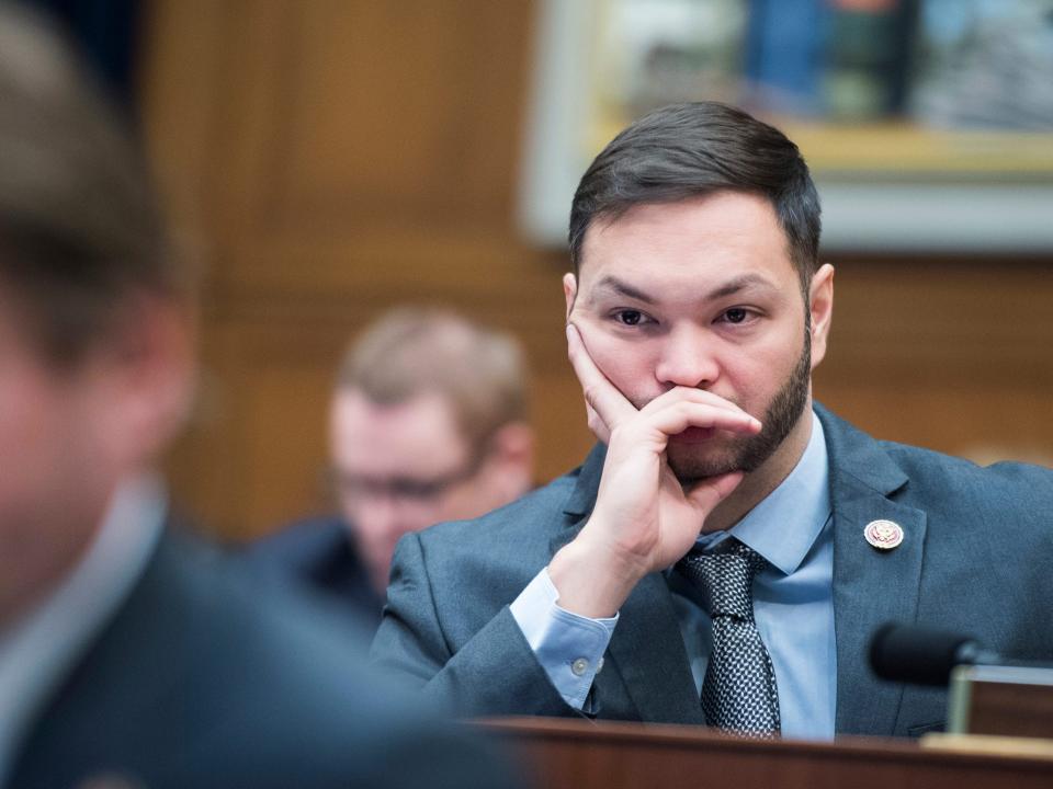 Del. Michael San Nicolas of Guam, at the US Capitol