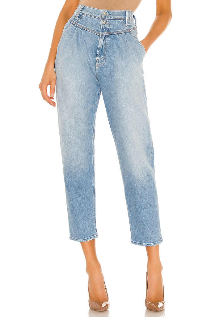 Mother pleated jeans