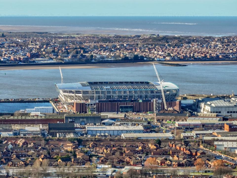 Bramley Moore Dock and the construction of Everton’s new football stadium comes at a critical time (Getty Images)