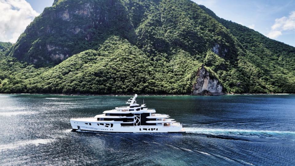 The superyacht Artefact has a whimsical interior and exterior, but is also one of the most technically sophisticated yachts on the water. 