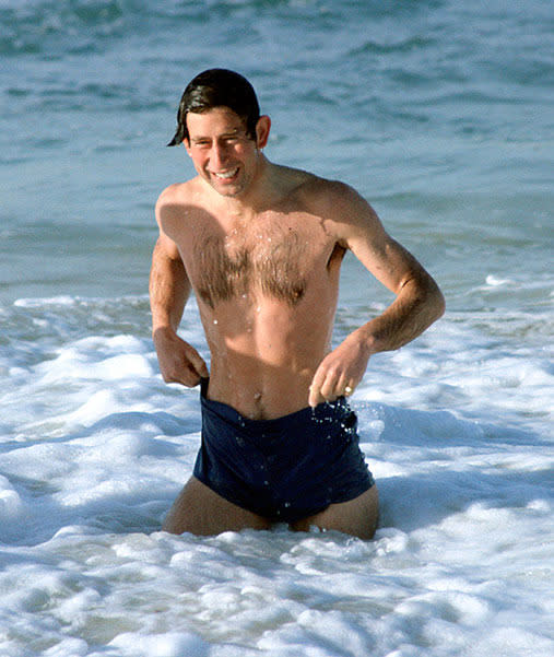 Prince Charles had an iconic moment himself when he took a dip in the ocean during his 1981 visit to Australia.