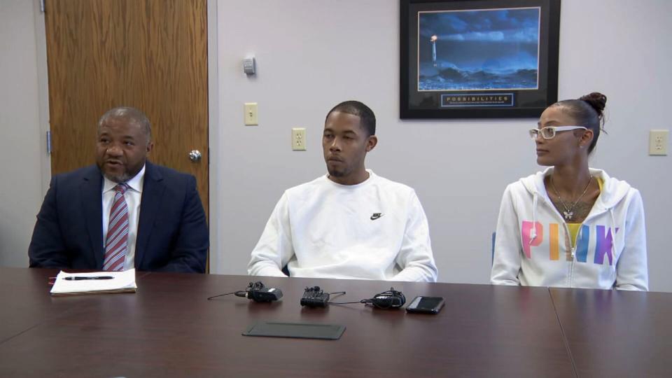 PHOTO: Parents of 3-yr-old Braylan Tootles hold a press conference with their lawyer, Sept. 13, 2023. (WKEF)