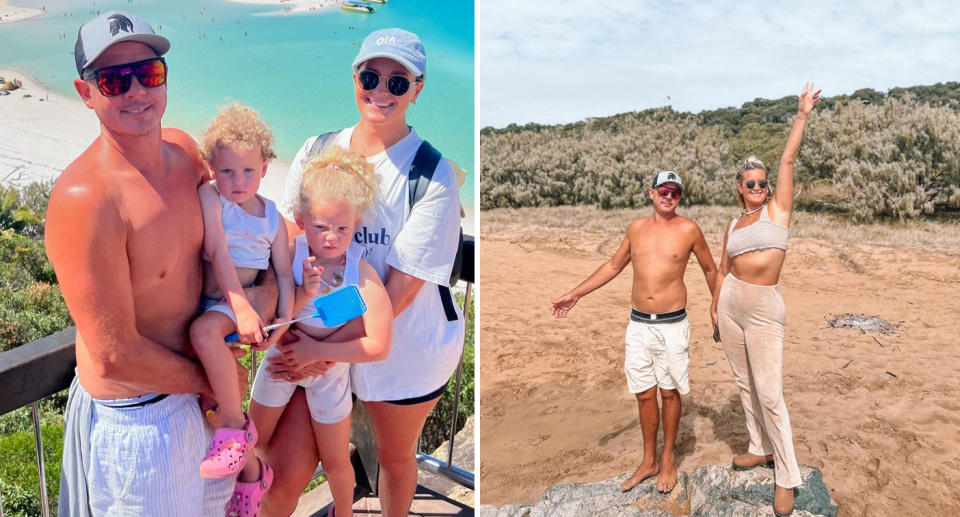 The Goosen family are using passive income from two properties to fund their idyllic lifestyle. Source: Supplied 